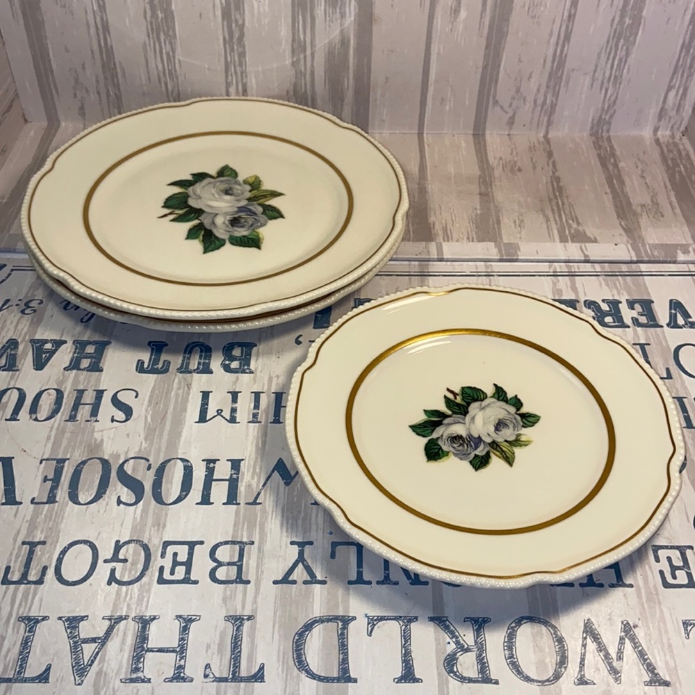 Vintage Castleton (USA) York Rose Salad Plate and Dessert Plate